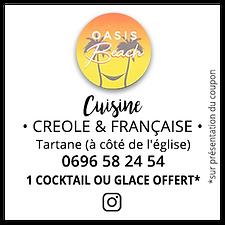 OASIS BEACH Cuisine Créole et Française